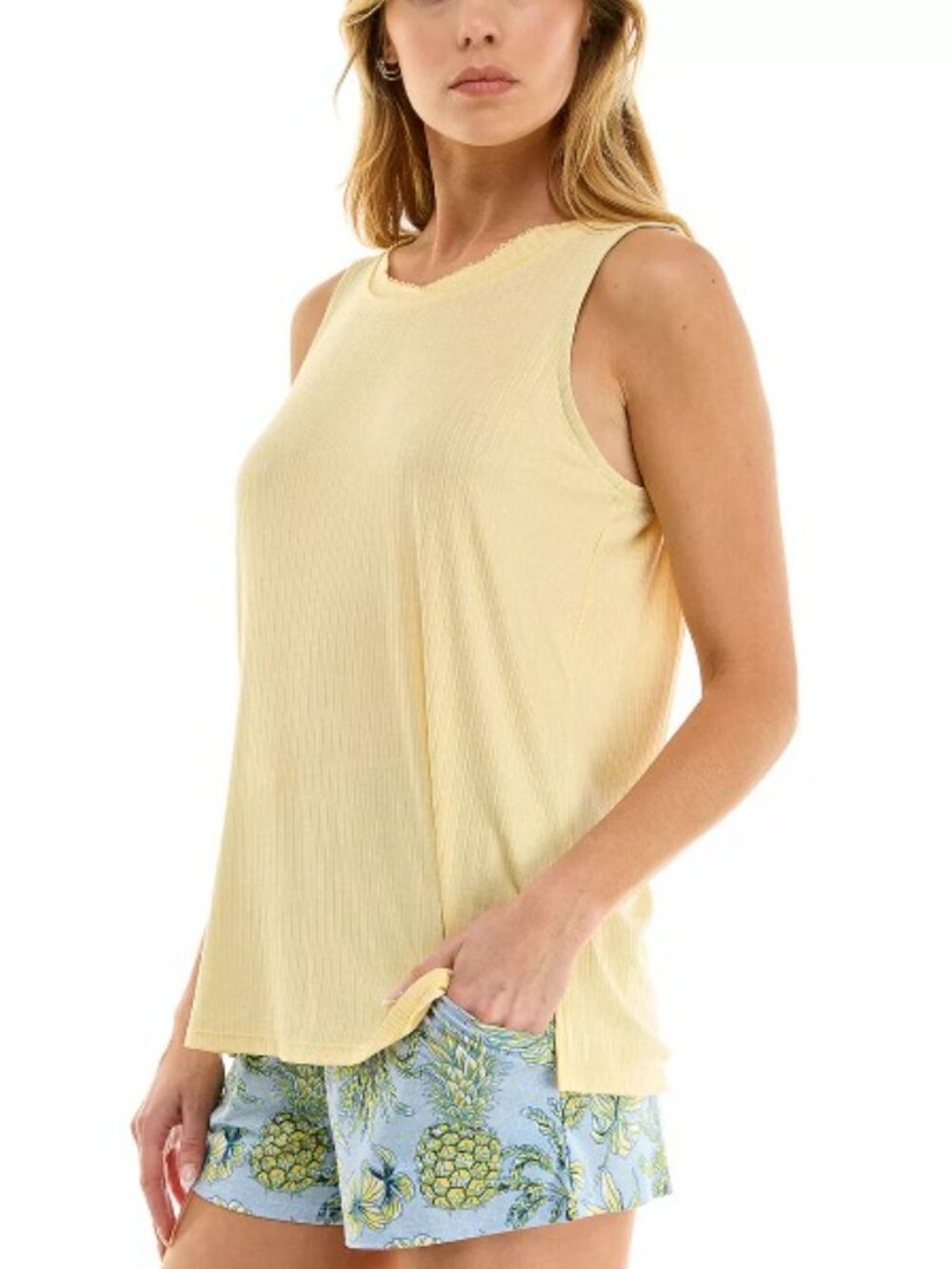 Croft & Barrow 2 Piece Pajama Tank Top & Shorts Set * Large !! * - Picture 3 of 7